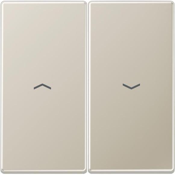 JUNG Wippe Jalousie ES2995P Edelstahl, Taster + Schalter, Silber