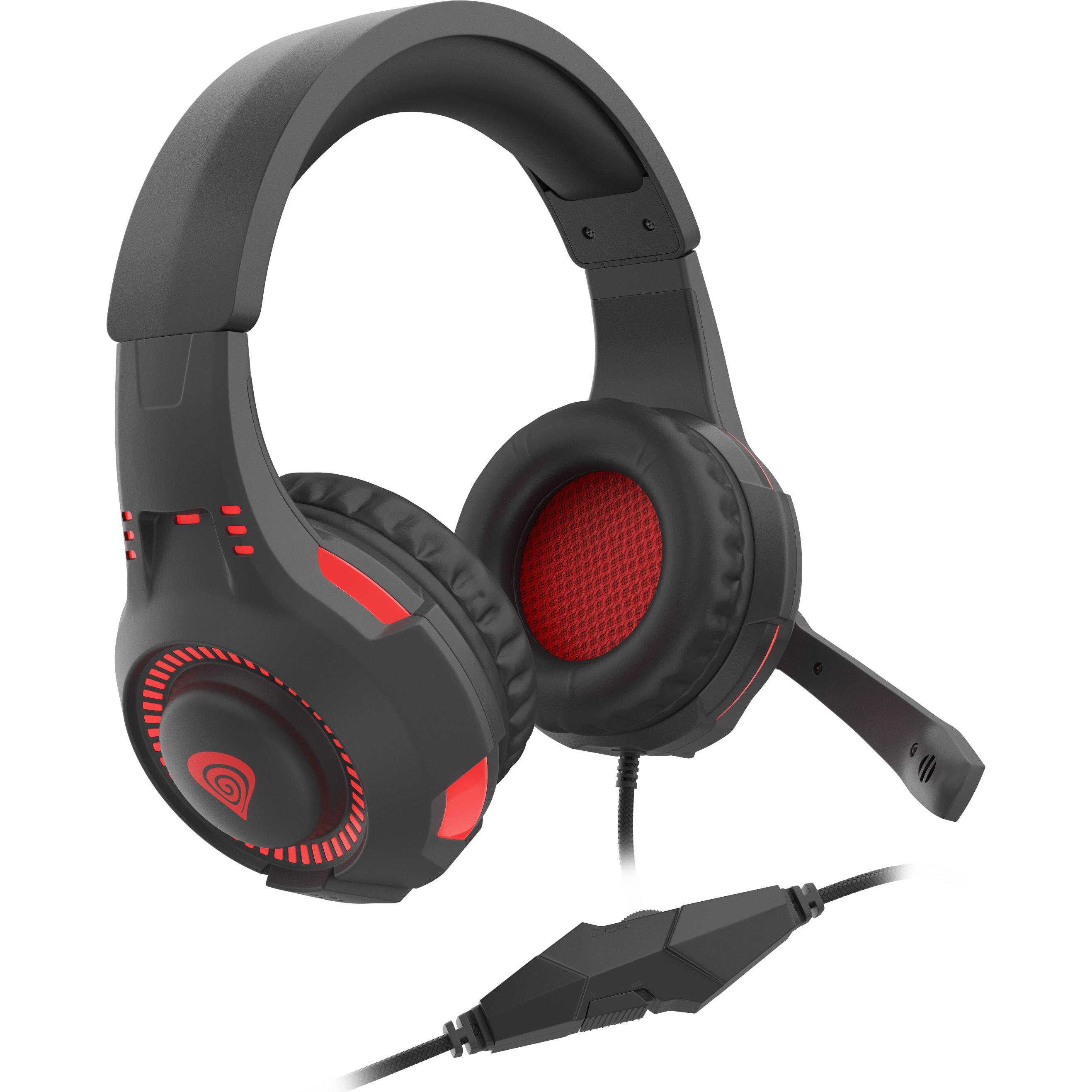 Genesis Radon 210 (Cablato), Cuffie da gaming, Rosso