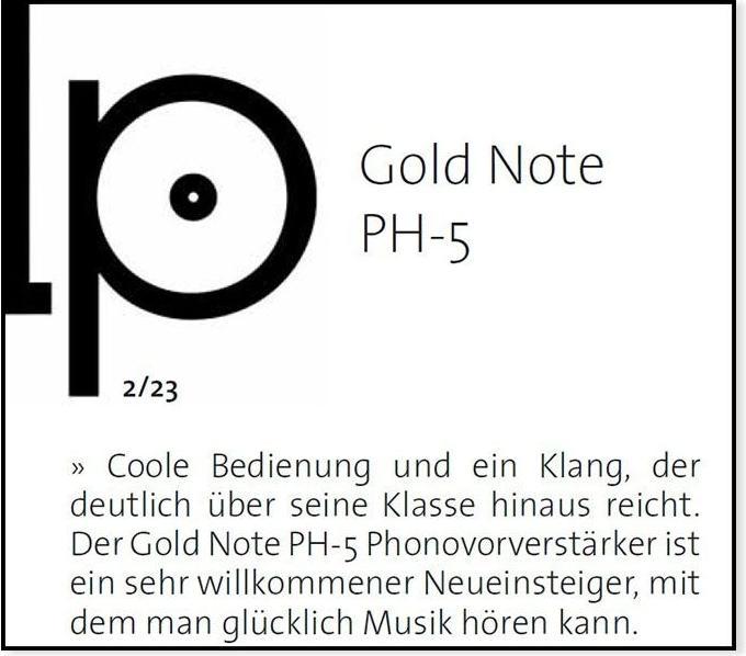 Produktbild Gold Note PH-5 Bravo - MM/MC High End Phono Vorverstärker - schwarz -