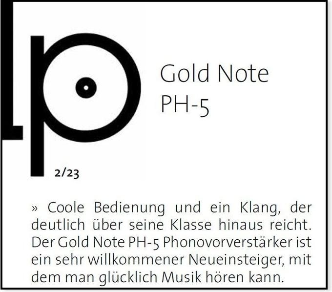 Actual product image Gold Note PH-5 Bravo - MM/MC High End Phono Preamplifier - black -