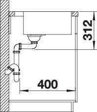 Produktbild Blanco Subline 500-IF/A SteelFrame (Einbauspüle, 54.30 cm, 51 cm)