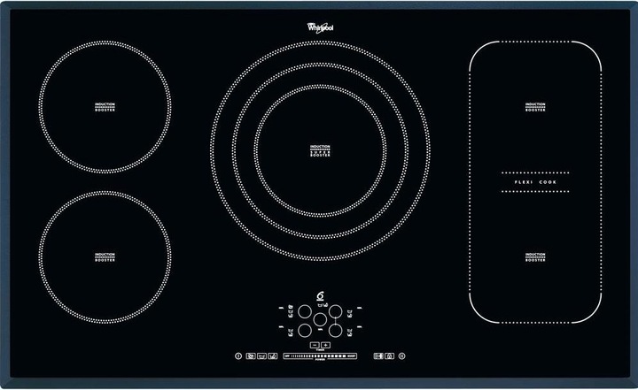 Produktbild Whirlpool ACM 795/BA - Schwarz - Integriert - Zonen-Induktionskochfeld - 5 Zone(n) - 5 Zon