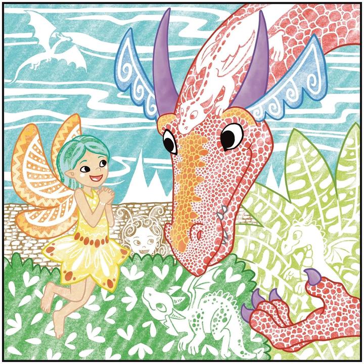 Actual product image Glitter magic paper colouring book fabulous fairies