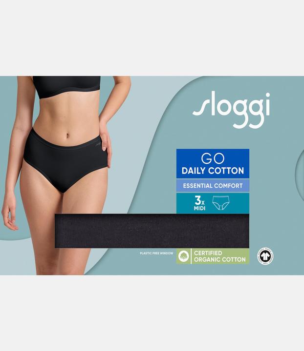 Actual product image Sloggi Brief GO DAILY COTTON MIDI Damenslip 3er Pack (XXL, pack of 3)