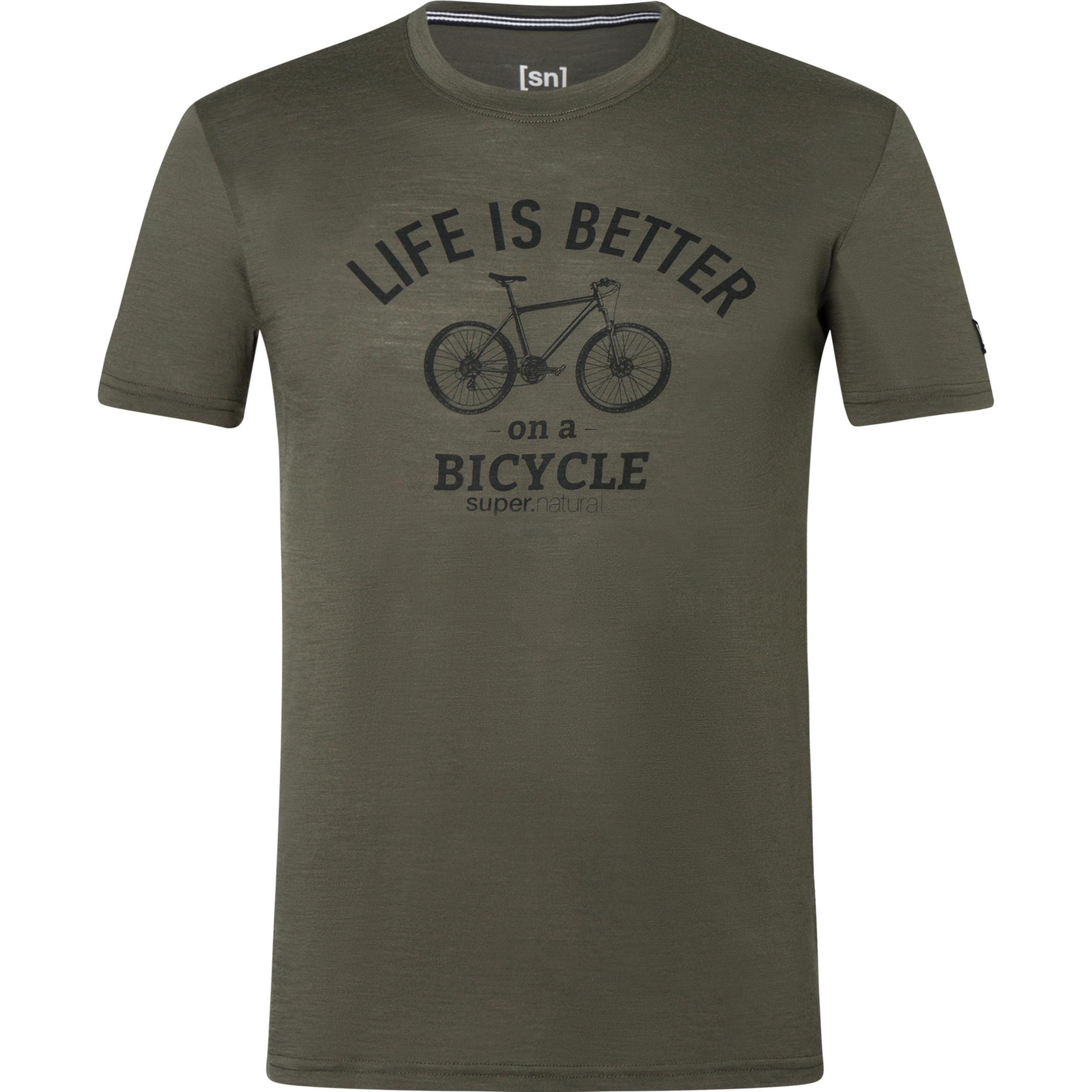 Super Natural, Herren, Shirt, Better Bike Tee, Braun, (L)