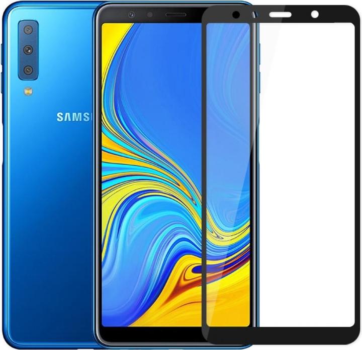 Immagine prodotto Screenguard Samsung Galaxy A7 2018 Pellicola di vetro protettiva a schermo intero 2.5D 9H (1 Pezzo/i, Samsung Galaxy A7 (2018))