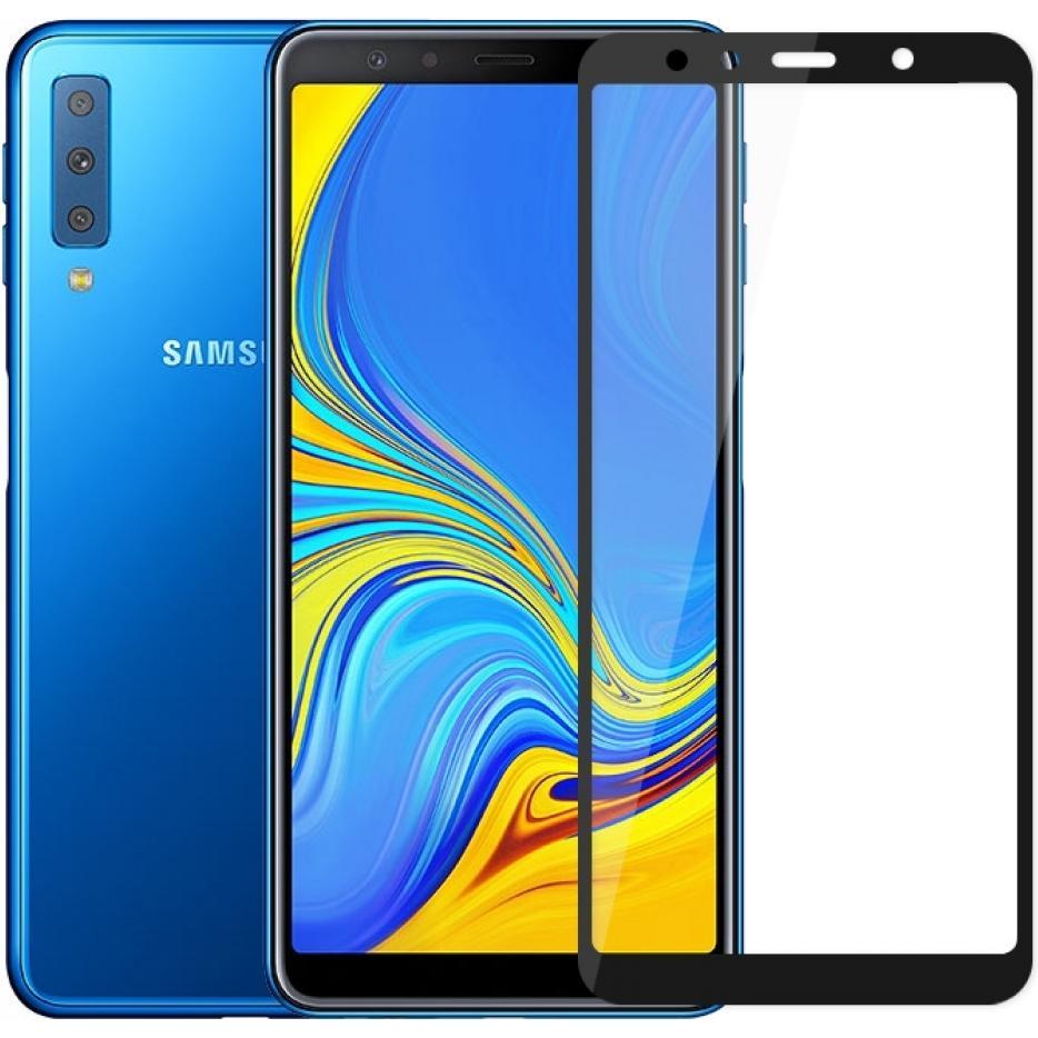 Thumbnail - Screenguard Samsung Galaxy A7 2018 Full Screen Panzerglas Schutzfolie 2.5D 9H (1 Stück, Samsung Galaxy A7 (2018)), Smart...