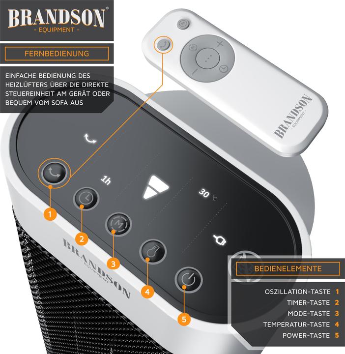 Produktbild Brandson Heizlüfter (2000 W)