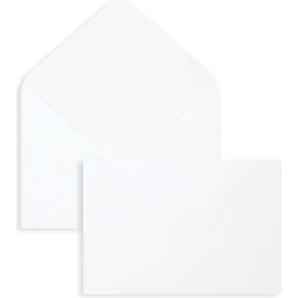 Blanke, Briefumschlag, Briefumschläge 108x159mm 90g/qm gummiert VE=1000 Stück weiss (1000 x)
