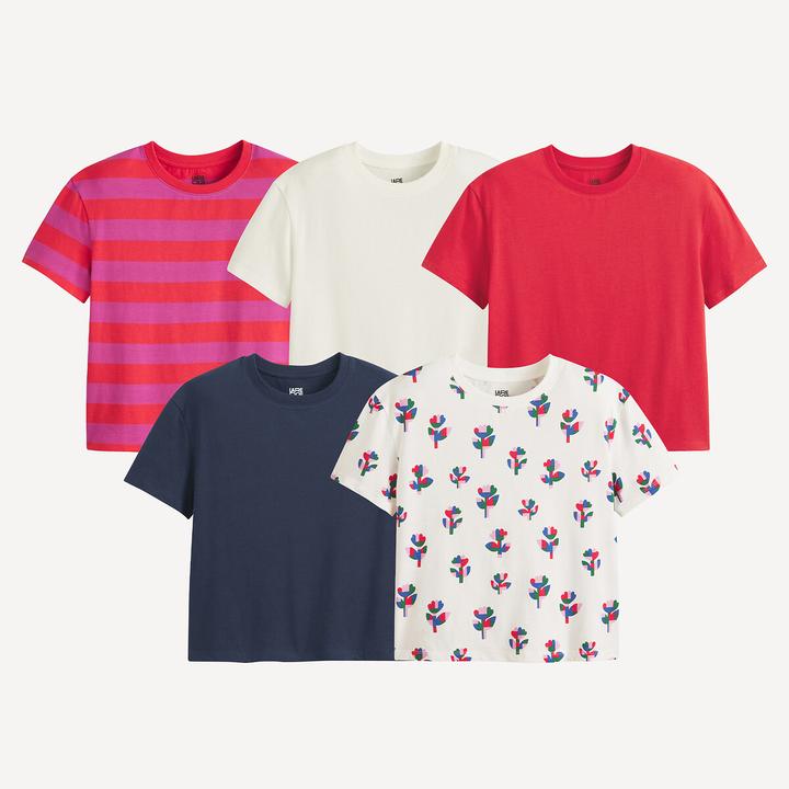 Actual product image La Redoute Collections 5er-Pack T-Shirts (164)