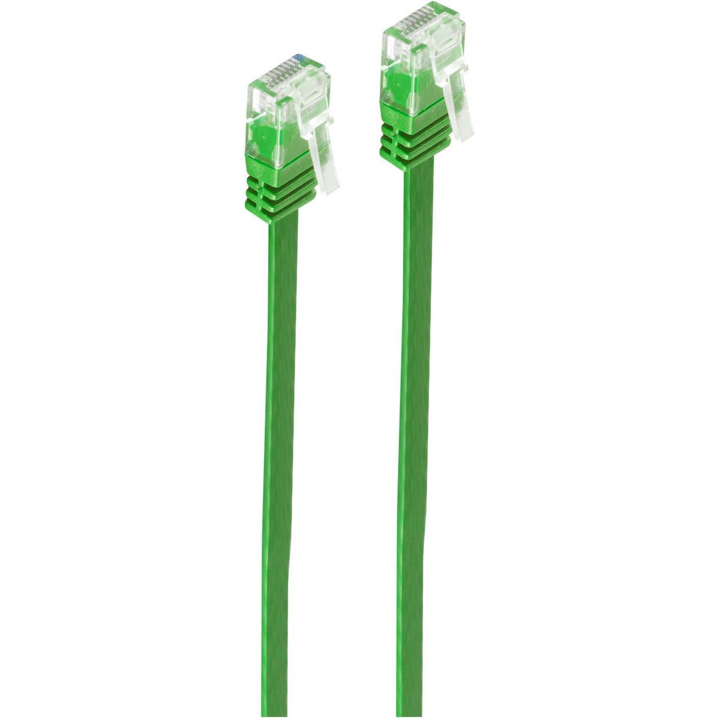 Shiverpeaks Patchkabel flach U/UTP Cat.6 gr?n 1,0m (U/UTP, CAT6, 1 m), Netzwerkkabel