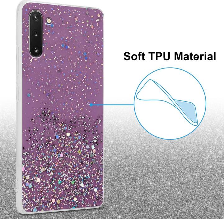 Actual product image Cadorabo TPU cover sparkling glitter (Samsung Galaxy Note 10)