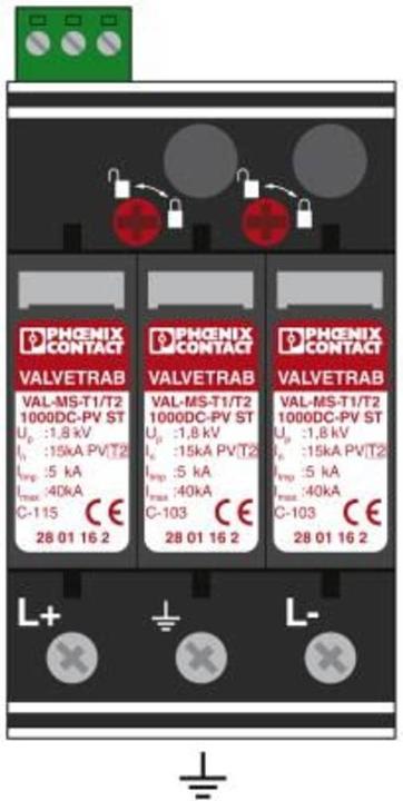 Actual product image Phoenix Contact Generator junction box 1000 V DC 1 MPPT, 2 string (Generator connection box)