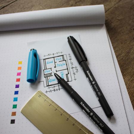 Produktbild Schneider Fineliner 967 (Blau, 10 x)