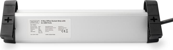 Produktbild Digitus Office-Steckdosenleiste (6 x, USB-A, 1.50 m)