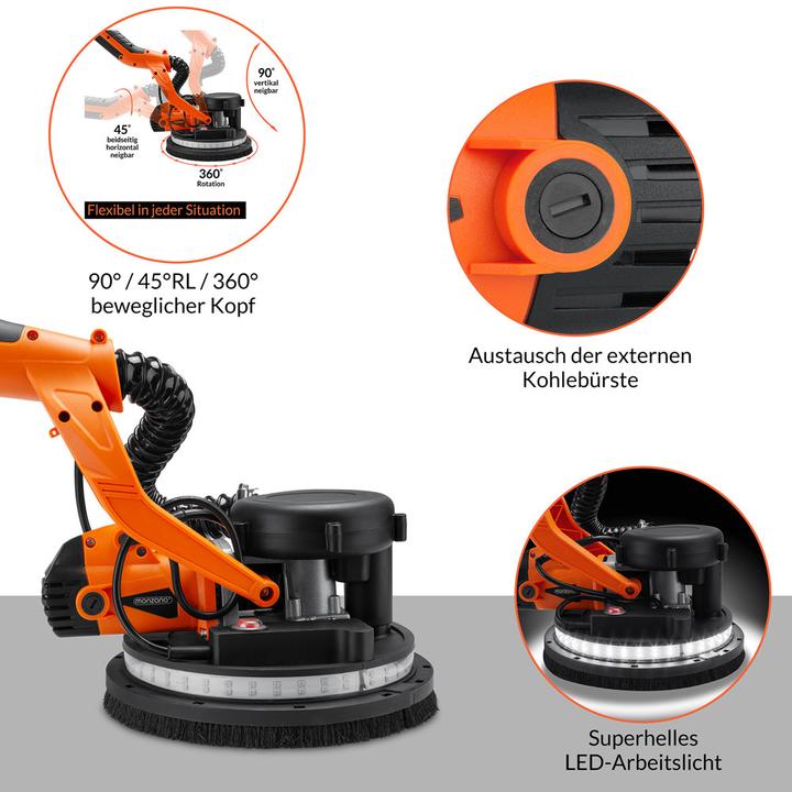 Image du produit Monzana Ponceuse à plâtre (Broyeur à sec, 750 W)