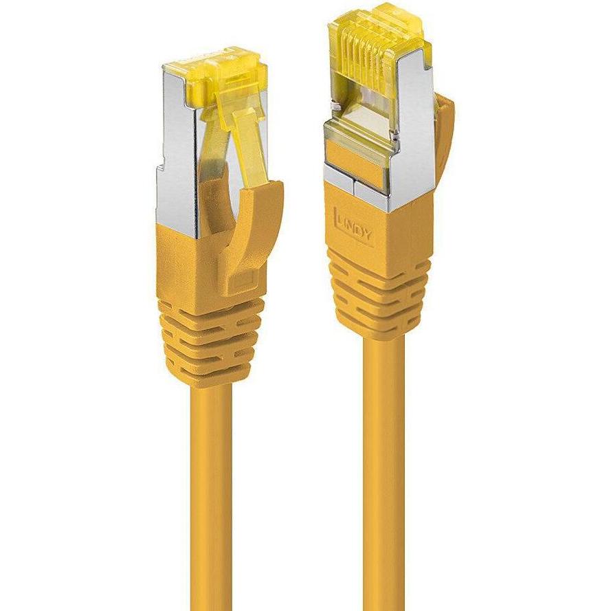 Lindy 10m RJ45 S/FTP LSZH Netzwerkkabel, Gelb Cat.6A Stecker,Cat.7 Rohkabel (S/FTP, CAT6a, 10 m), Netzwerkkabel