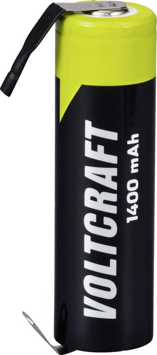 Produktbild Voltcraft A ULF Spezial-Akku Mignon (AA) U-Lötfahne, hochstromfähig NiMH 1.2 V 1 (AA, 1400 mAh)