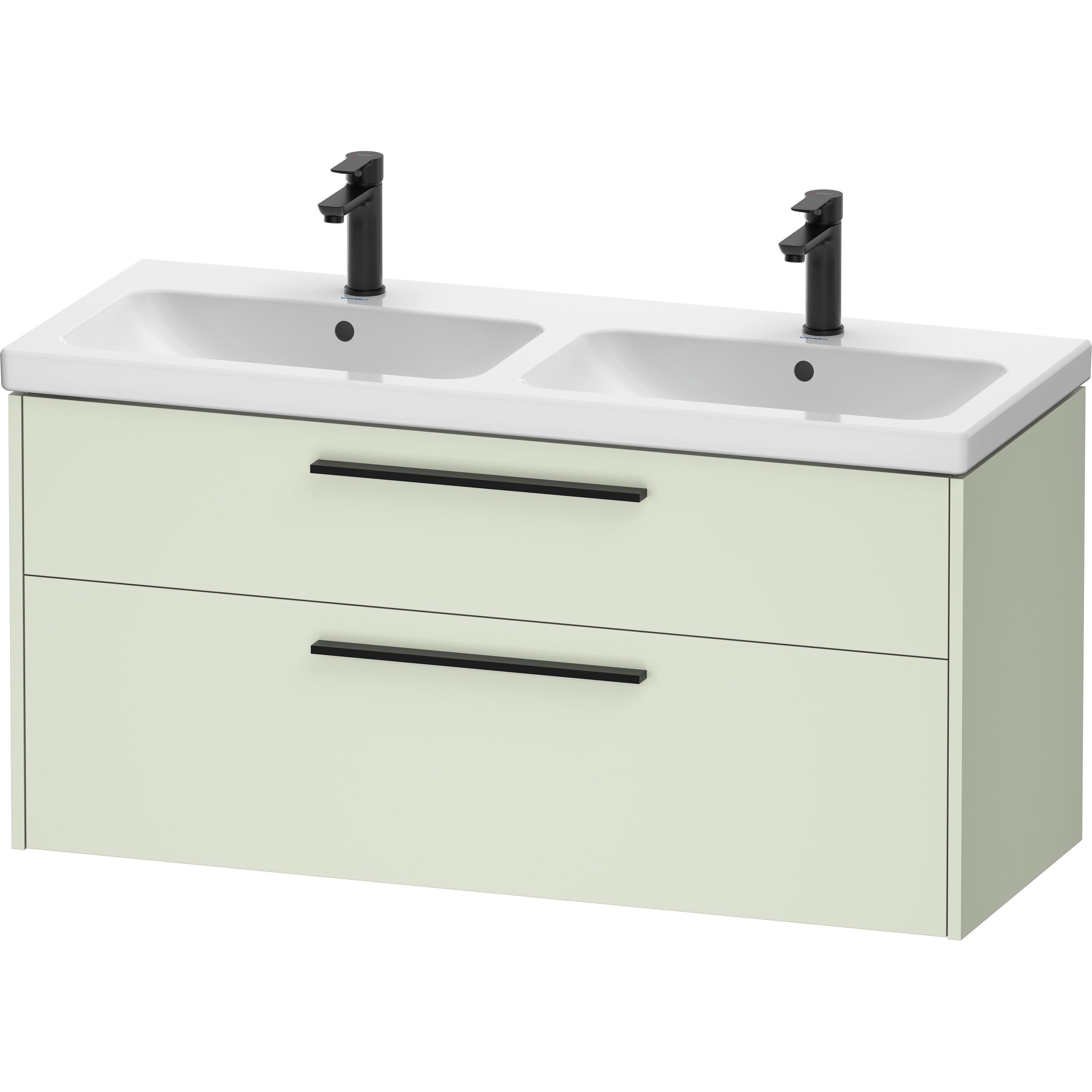 Duravit, Waschbeckenunterschrank, D-Code Waschtischunterbau, 1 Auszug, 1184x460mm, Siphonausschnitt, mit Griff
