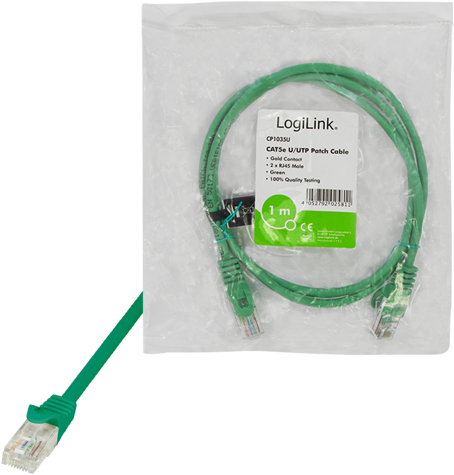 Produktbild LogiLink Netzwerkkabel (U/UTP, CAT5e, 1 m)