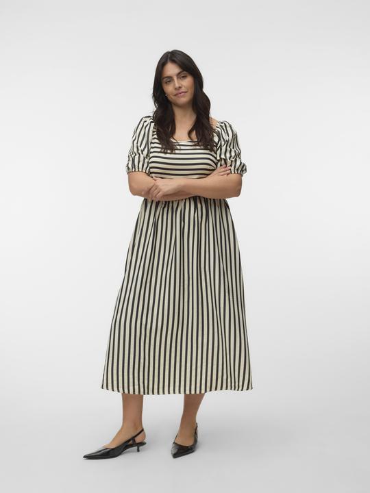 Produktbild Vero Moda VMCRIN Midikleid Gesmoktes Kleid (44)