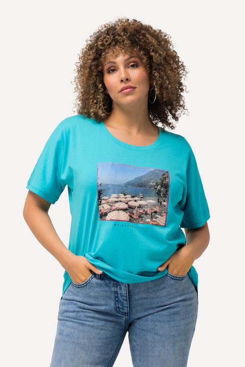 Produktbild Ulla Popken T-Shirt, Fotomotiv, Oversized, Rundhals, Halbarm (56)