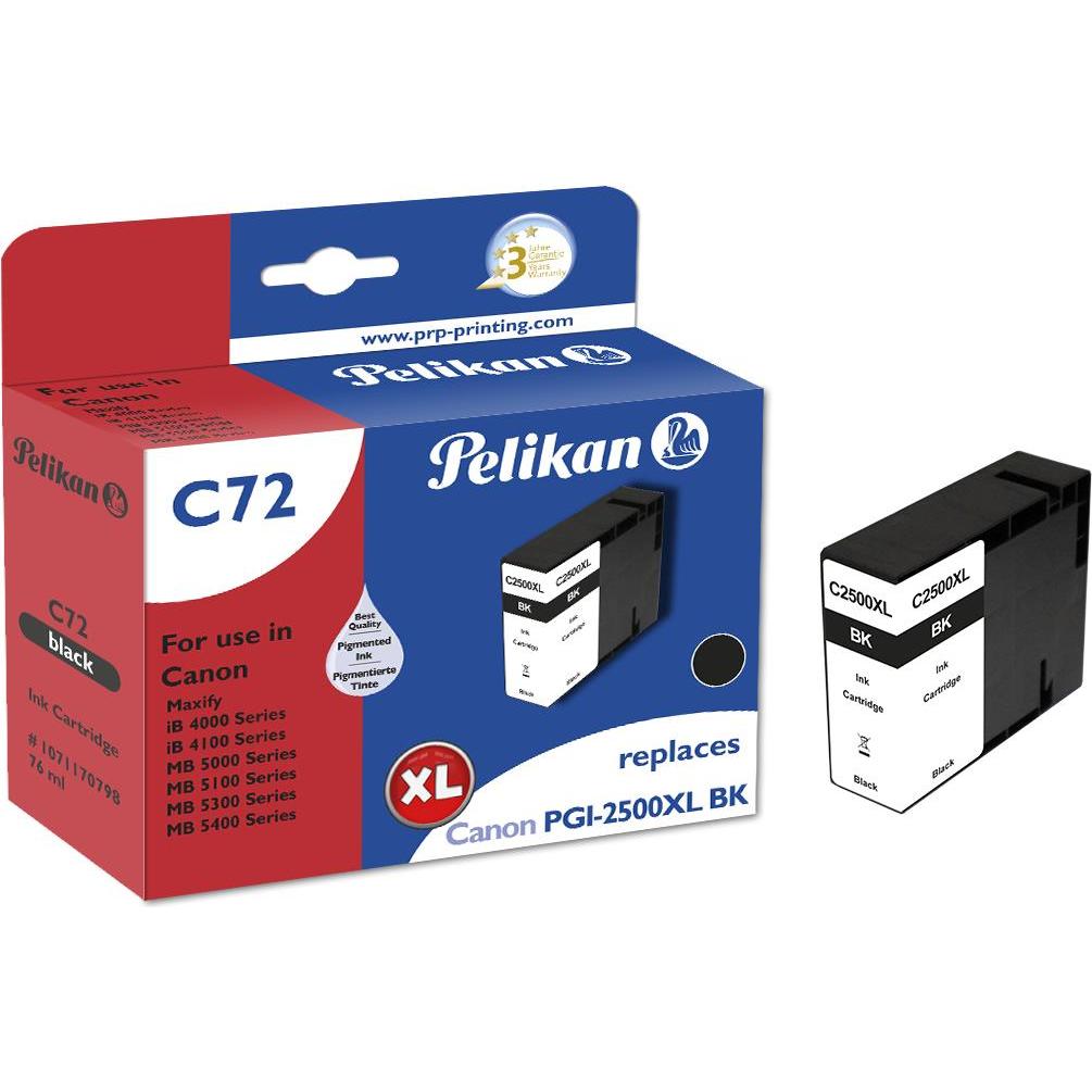 Pelikan, Druckerpatrone, C72 PGI-2500XL bk kompatibel (BK)