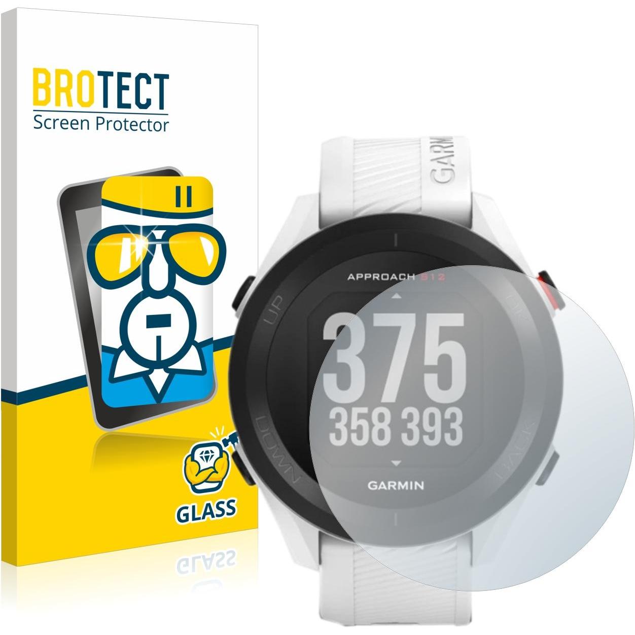 BROTECT Panzerglas Displayschutz 9H Schutzglas Glas Klar Transparent, Smartwatch Schutzfolie, Transparent