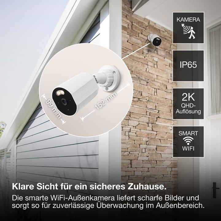 Produktbild Osram SMART+ WIFI OUTDOOR CAMERA FIXED White (2560 x 1440 Pixels)