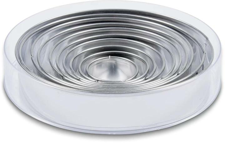 patisse Set di 5 tagliapasta Frutta in Acciaio Inox, 2 cm, Argento