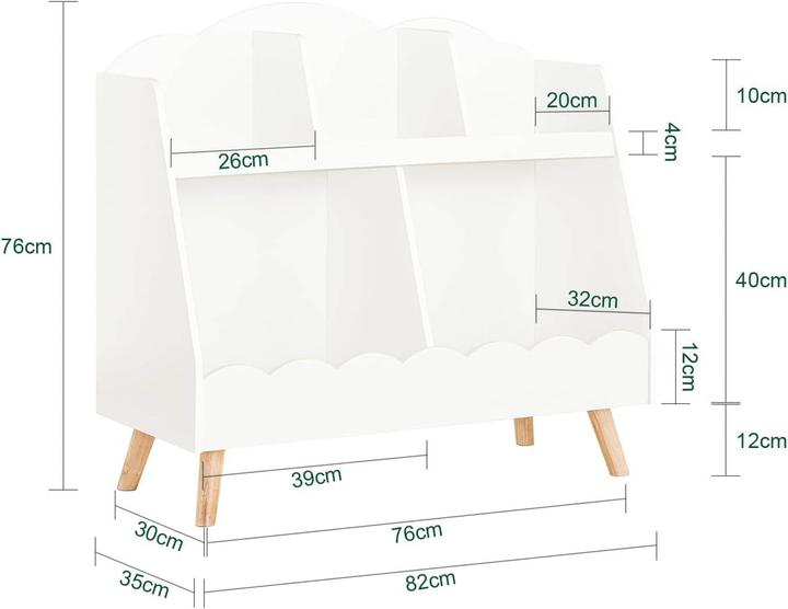 Immagine prodotto SoBuy Scaffale per bambini (35 x 82 x 76 cm)