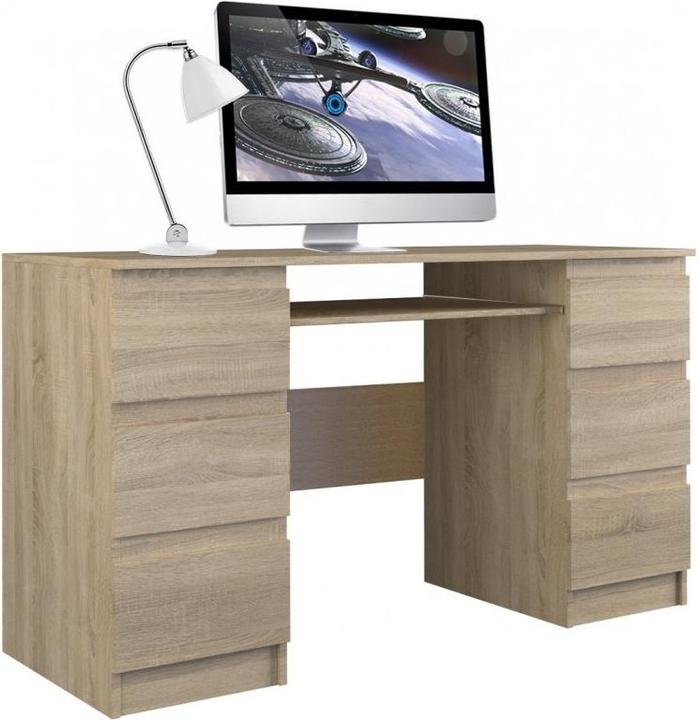 Topeshop Scrivania per computer KUBA SONOMA colori rovere