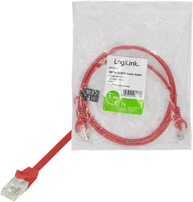 Produktbild LogiLink Netzwerkkabel (U/UTP, CAT5e, 1 m)