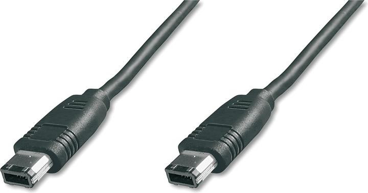 Actual product image Digitus ASSMANN FireWire 400 connection cable 6pin St/St 3,0m IEEE 1394-2008 sw (3 m, FireWire)