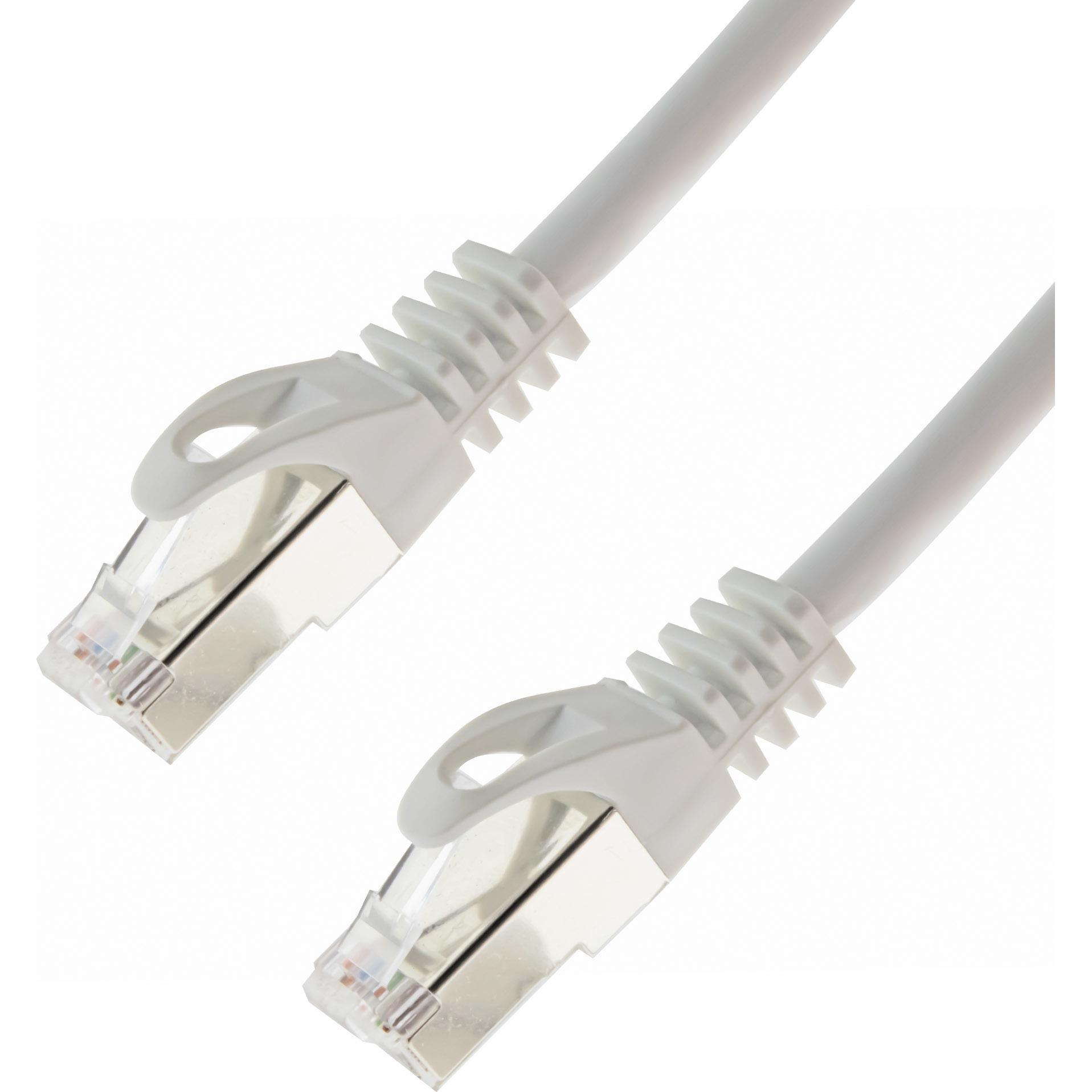 Thumbnail - Shiverpeaks S/CONN maximum connectivity Netzwerkkabel-Patchkabel, cat 6A, S/FTP, PIMF, weiss, 7,5m (S/FTP, CAT6a, 7.50 m...