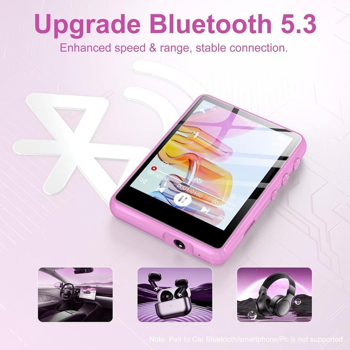 Immagine prodotto Swofy MP3-Player mit Bluetooth 5.3 & HiFi-Klang (128 GB)