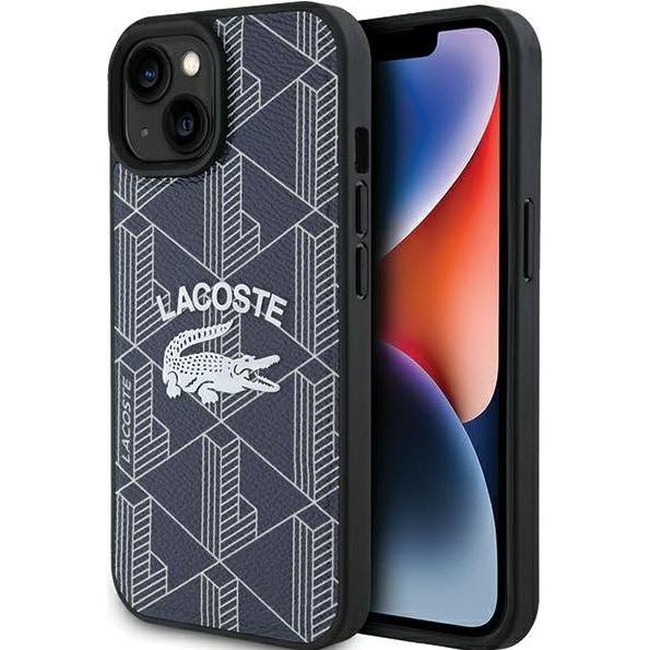 Lacoste LCHMP15SPIGV iPhone 15 / 14 / 13 6.1" granatowy/navy hardcase Monogram Vintage Logo MagSafe (Apple iPhone 15), S...