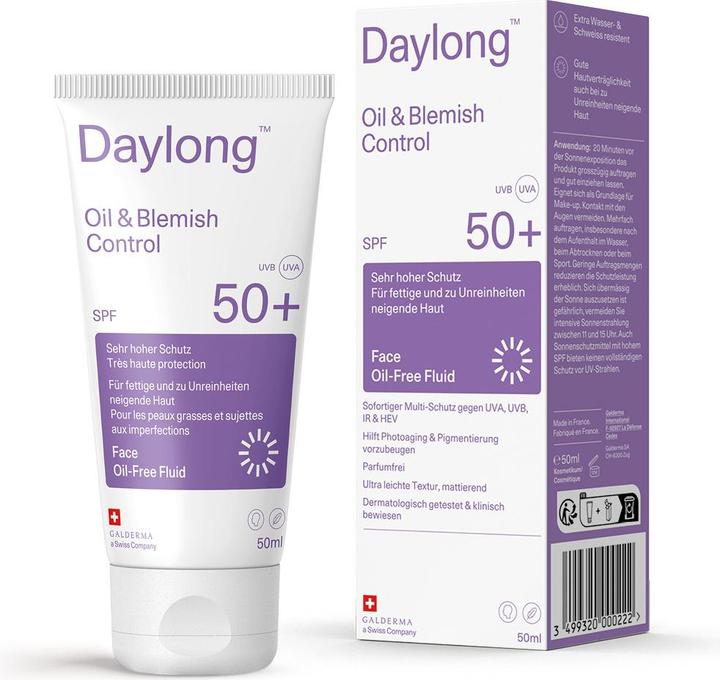 Actual product image Daylong Oil & Blemish Control (Suntan cream, SPF 50+, 50 ml)