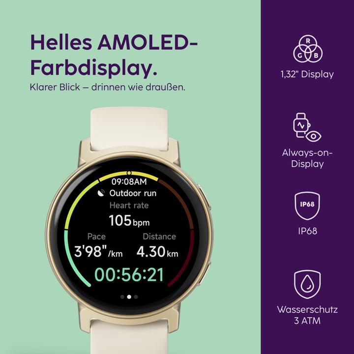 Image du produit Hama Smartwatch Arion, mit Telefonunktion, gold (43 mm)