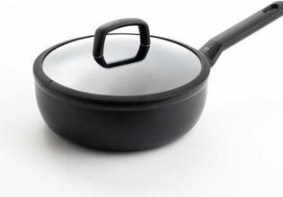 Actual product image BK Easy Induction Ceramic Hapjespan met deksel - 24cm/4.6L - PFAS-vrij (Frying pan, Ceramic)