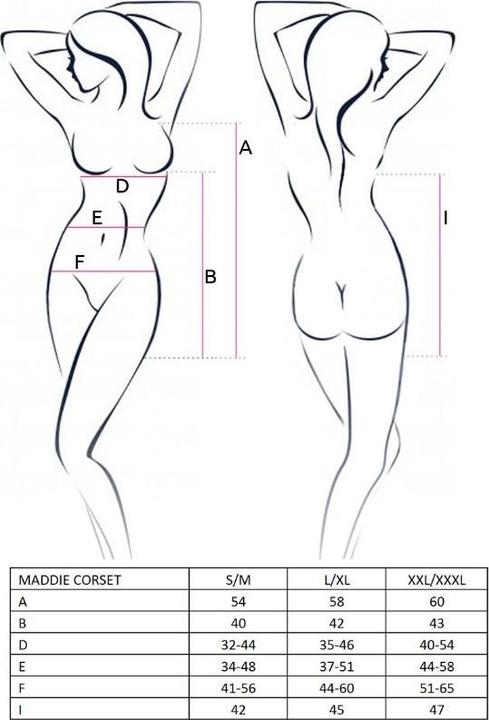 Image du produit Passion Femme Maddie Corset Noir S / M. (S, M)