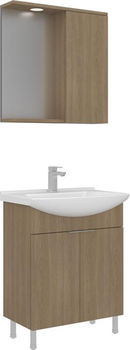 Produktbild Homitis Purus 65 Bathroom Cabinet With Sink & Mirror Set (2 Pieces)