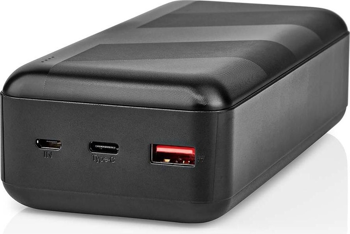 Produktbild Nedis powerbank | 32000 mAh | 2.4 / 3.0 / 3.25 A | Anzahl der Ausgänge: 2 | Ausgangsanschluss: 1x US (32000 mAh, 65 W, 111 Wh)