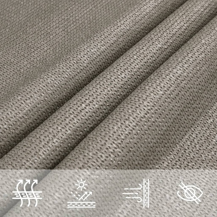 Actual product image VidaXL Sonnensegel 160 g/m² Rechteckig HDPE (2 x 5 m)