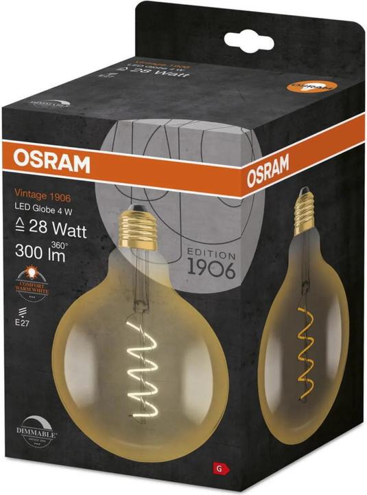 Actual product image Osram vintage 1906 (E27, 4.50 W, 250 lm, 1 x, G)