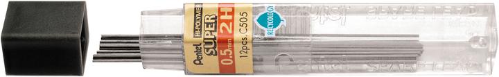 Actual product image Pentel Pencil leads Hi-Polymer Super (12 Piece, Graphite, 0.50 mm)