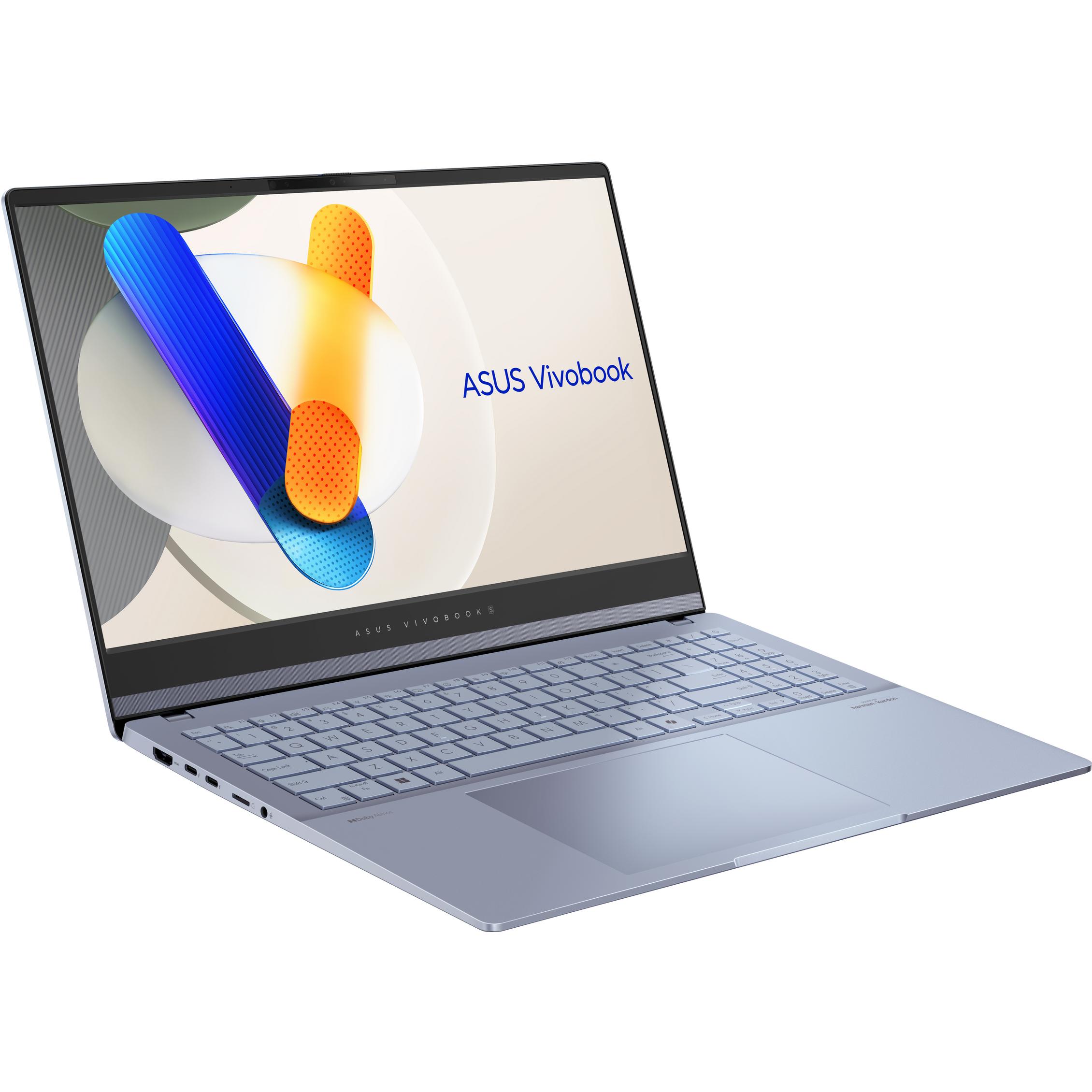ASUS Vivobook S 15 OLED (15.60", 1000 GB, 16 GB, DE, Intel Core Ultra 7 155H), Notebook, Blau