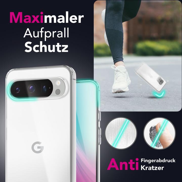 Actual product image Nalia AirFlex - Strapazierfähige Klare Silikon Hülle - Crystal Clear TPU Case (Google Pixel 9 Pro XL)