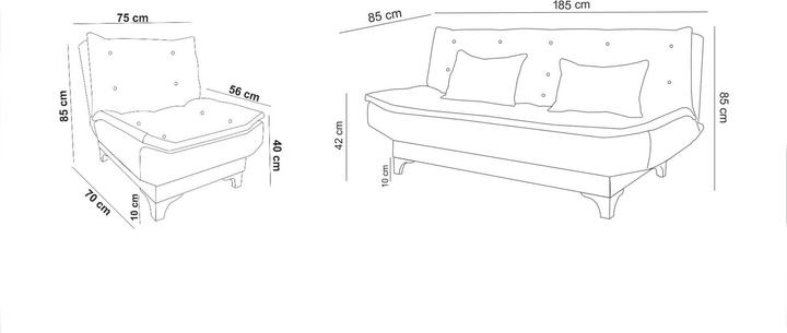 Actual product image Atelier del Sofa Justine (Upholstery set)