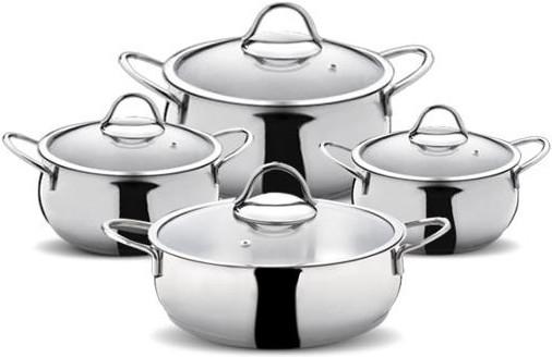 Hermia Emerie (Set di pentole e padelle da cucina, Acciaio inossidabile, 24 x 14 cm)